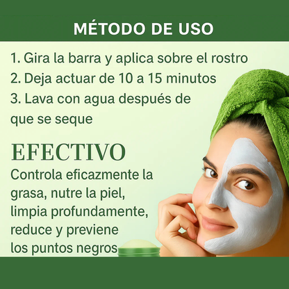 MASCARILLA FACIAL EXFOLIANTE AL TE VERDE
