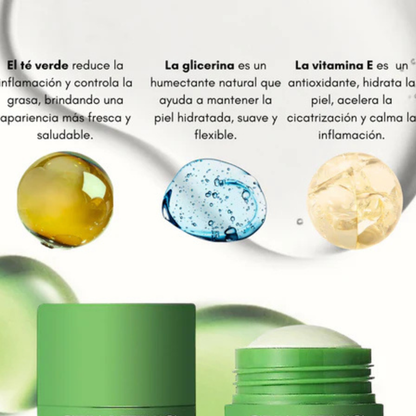 MASCARILLA FACIAL EXFOLIANTE AL TE VERDE