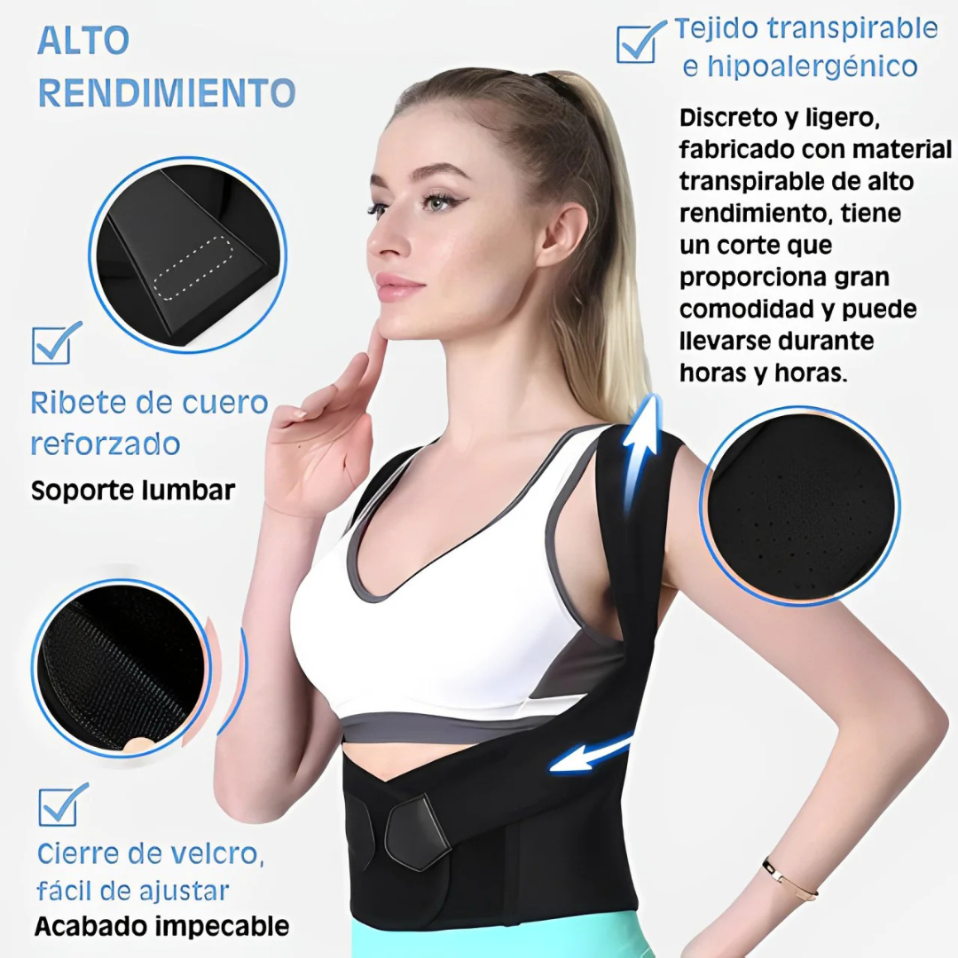 PosturaX™ - CORRECTOR DE POSTURA ESPALDA Y FAJA LUMBAR